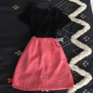 Pink and Black girl dress.